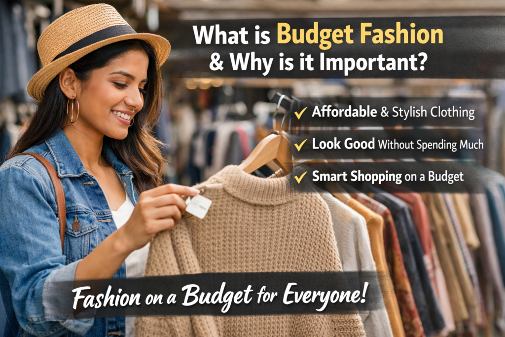 Affordable budget fashion outfits with stylish clothing on a low budget for everyday wear
